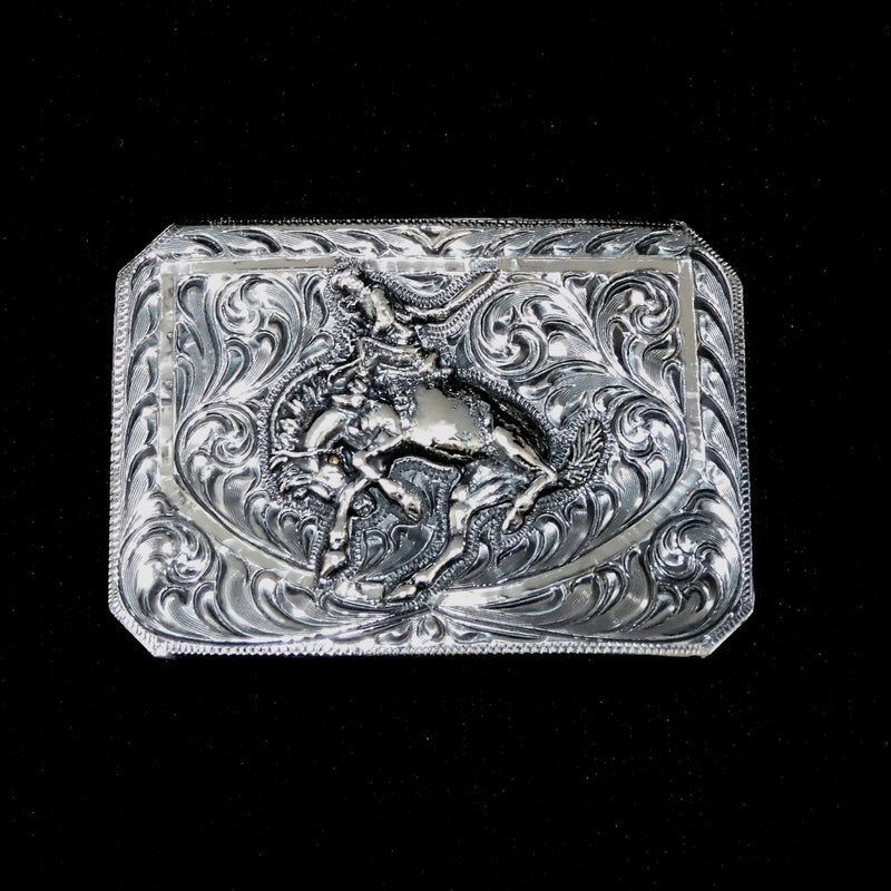 Vogt Silversmiths Trophy Buckles The Centennial Bronc Channel Buckle