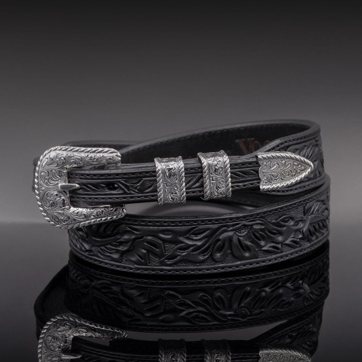 Genuine Leather Western Belt Silver Diamond Buckle Unisex Adjustable XZQTIVE Women Men Western Belt Vintage Country Belts For  main image 4