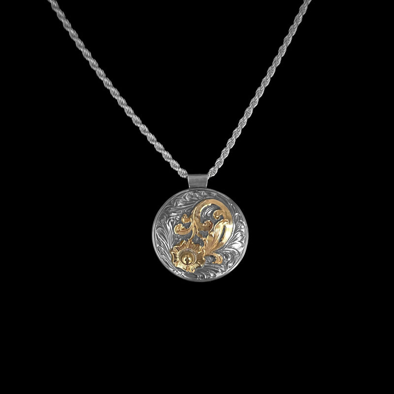 Vogt Silversmiths Last Chance Silver Limited Edition Gold Flower Pendant