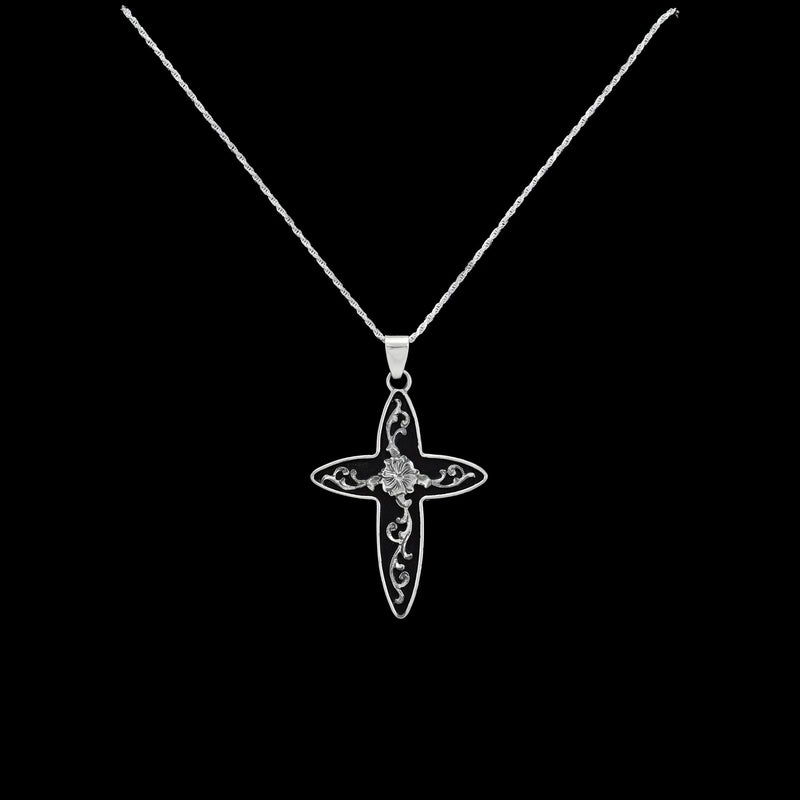 Vogt Silversmiths Necklaces NEW! Lydia Engraved Cross Necklace