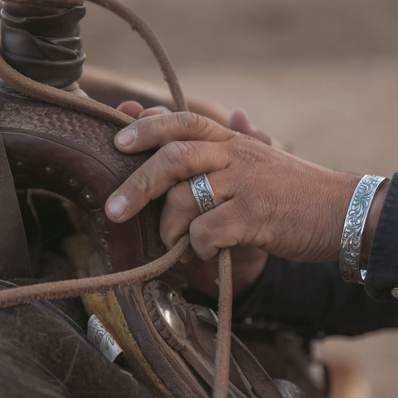 Silversmith Rings NEW! The Rio Bravo Men's Ring – Vogt Silversmiths