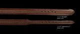 Vogt Silversmiths Belts Chocolate Basket Weave Pattern
