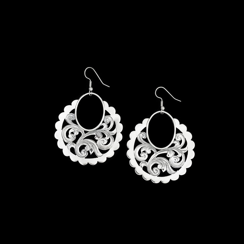 Vogt Silversmiths Earrings NEW The Filigree Scallop Bloom